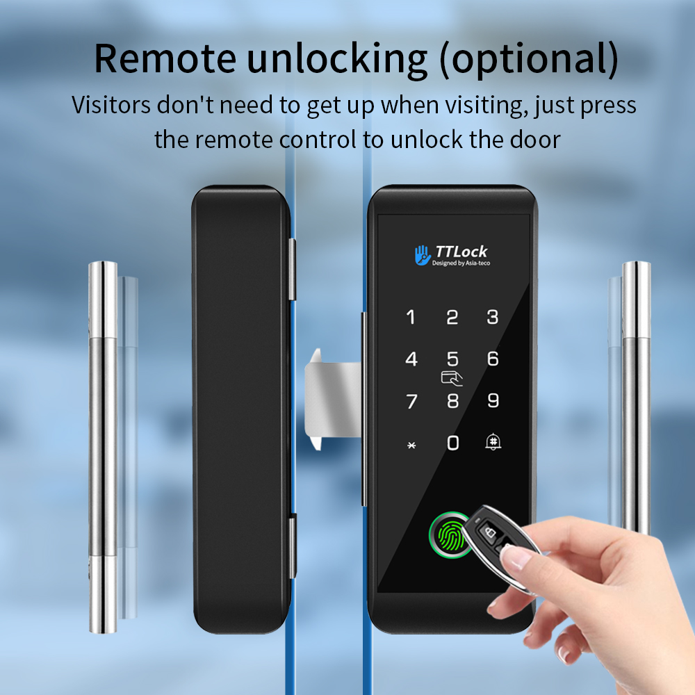 TTLOCK Smart Glass lock Finger - đánh giá và giá Glass Door Hinge